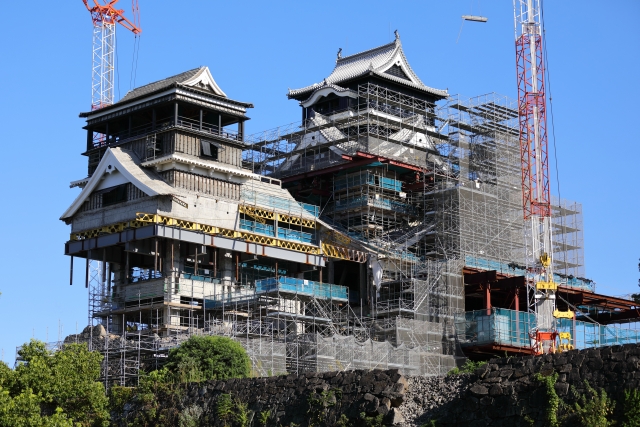地震後の熊本城