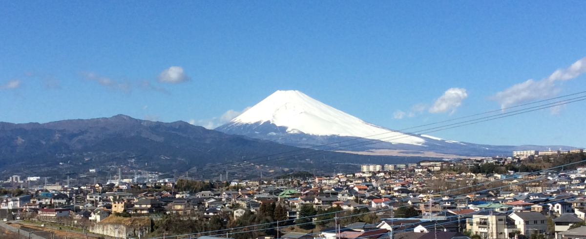 三島市と富士山
